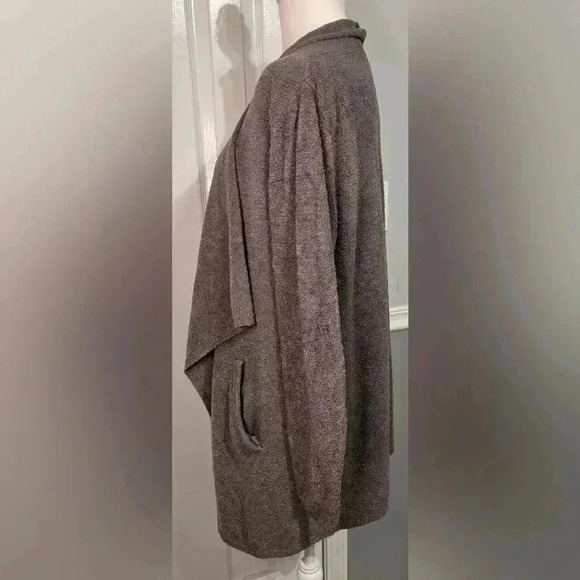 Barefoot Dreams CozyChic Women’s 1X Amazingly Soft Graphite Cardigan W/Pockets - Picture 4 of 9